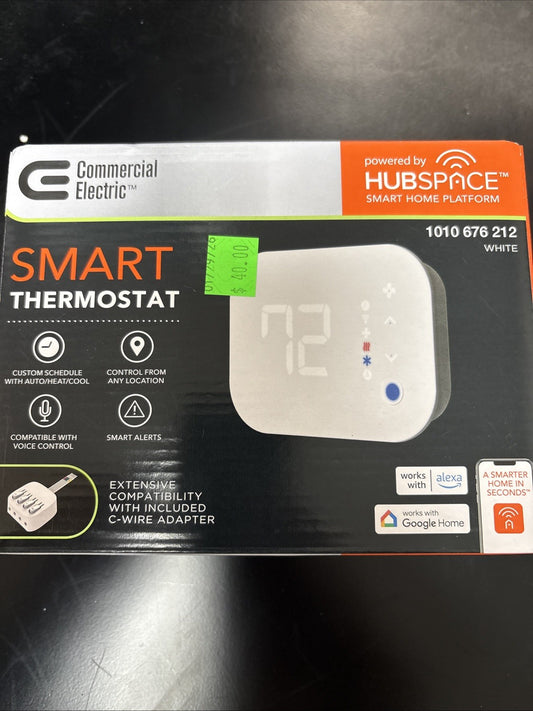 Commercial Electric Wi-Fi and Bluetooth Enabled Smart Programmable Thermostat1