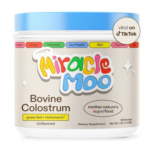 Miracle Moo Bovine Colostrum, Unflavored 60 Servings, 3.81 oz Powder0