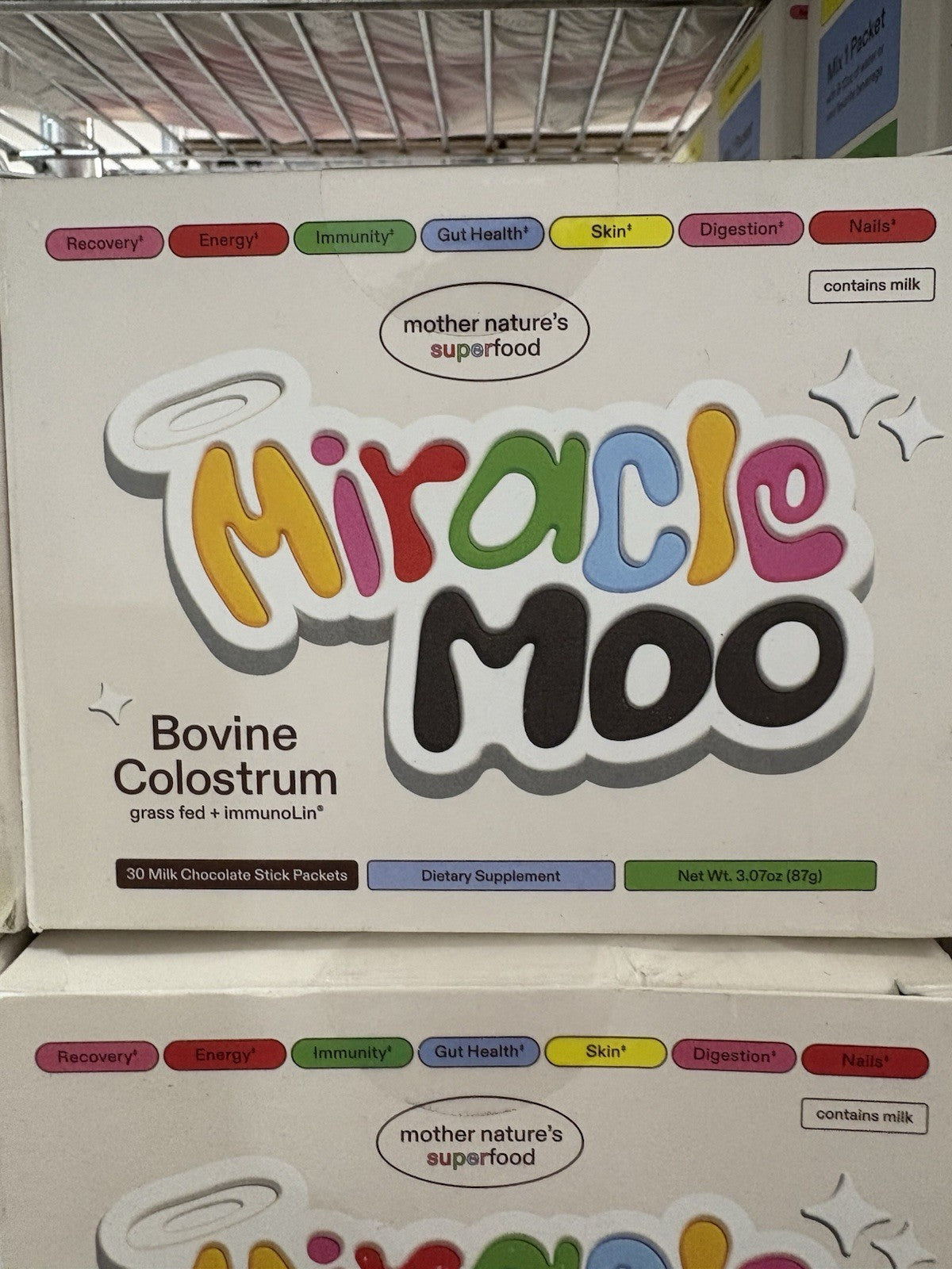Miracle Moo Bovine CLOSTRUM Milk Chocolate Stick Packets 30 Count0