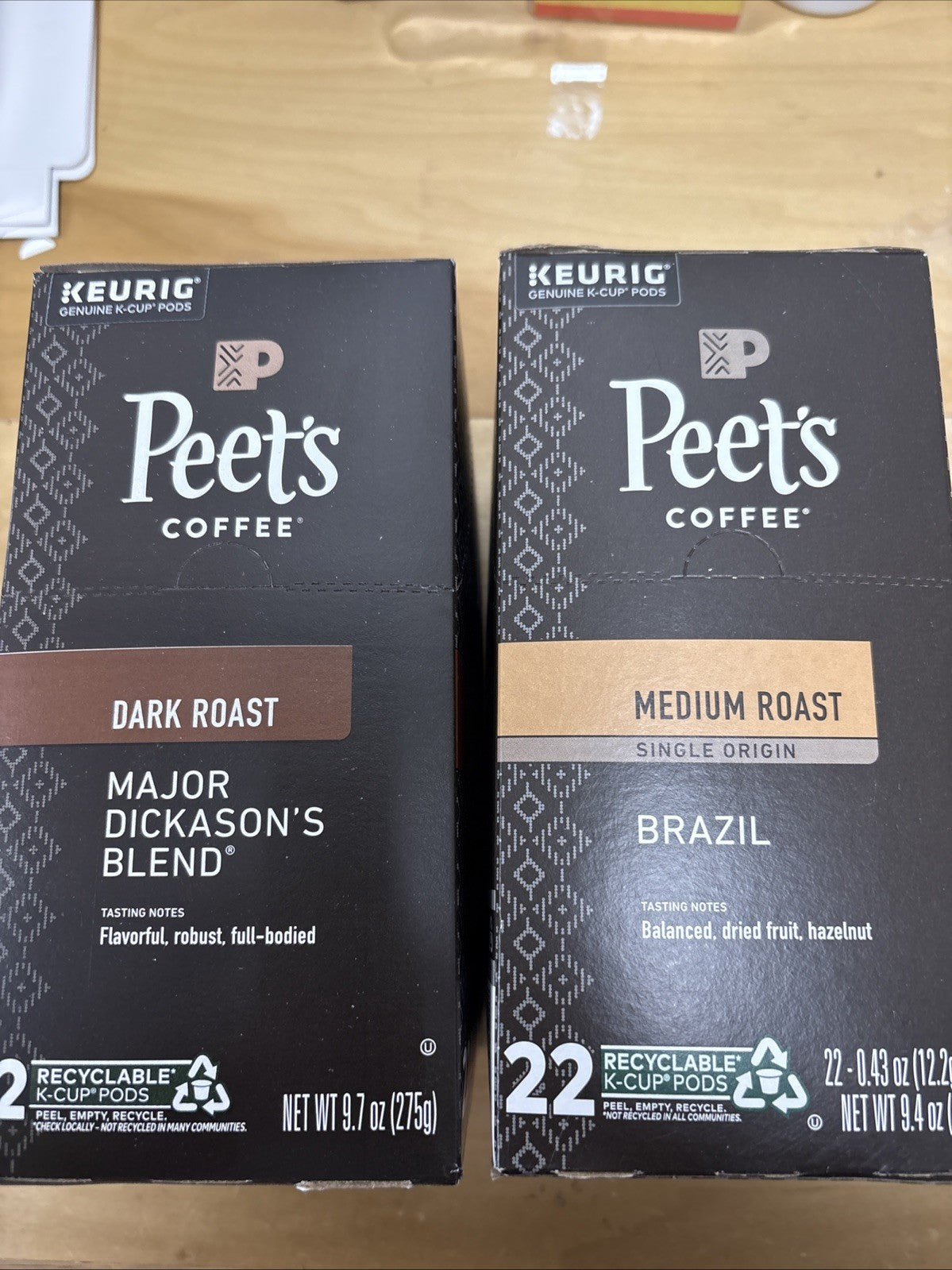 Peet’s Coffe Major Dicksons Blend And Brazil 44 Count Kcups0