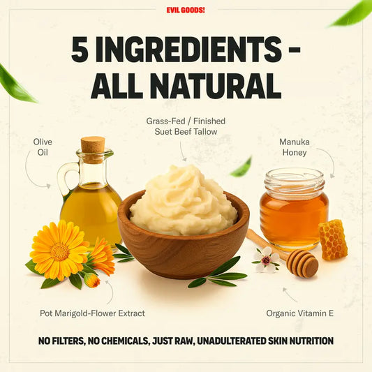 Evil Goods Whipped Beef Tallow  Honey Balm Lavender